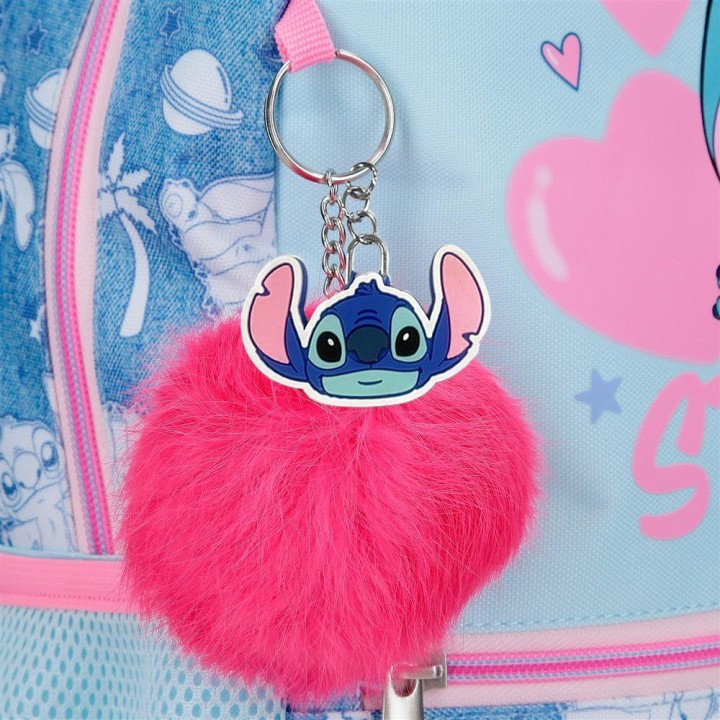 Mochila Hearts Stitch Disney 38cm adaptable