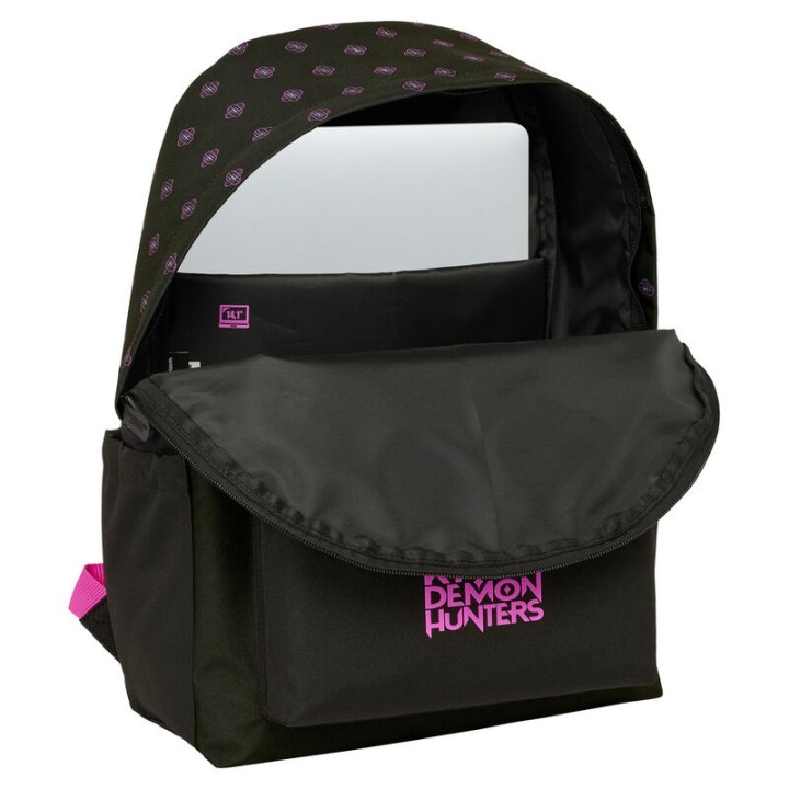 Mochila portatil Negra Kpop Demon Hunters 14,1 pulgadas