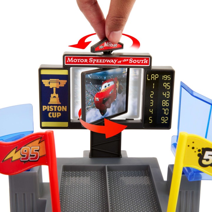 Pista Carreras Copa Piston Salto Rayo McQueen Cars Disney Pixar