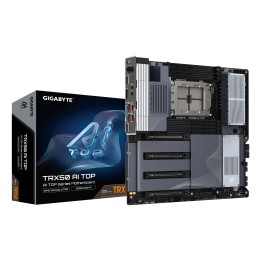 GIGABYTE TRX50 AI TOP-2B Placa Base – Procesadores AMD Ryzen Threadripper PRO 7000, VRM digital de 16+8+4 fases, hasta 5200 MHz