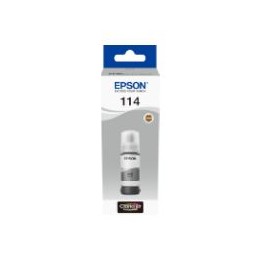 Botella Tinta Epson EcoTank 114 Gris 70ml (C13T07B540)