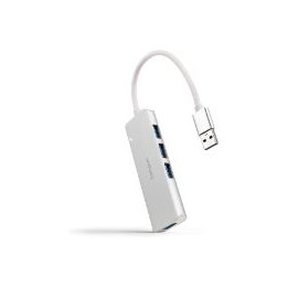 Hub Nanocable USB-A 3.0 a 4xUSB-A 3.0 Gris (10.16.4602)