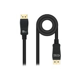 Nanocable DP/M a DP/M 1.5m Negro (10.15.2501-L150)