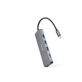 Hub Nanocable USB-C a 1xUSB-A/1xUSB-C Gris (10.16.4409)