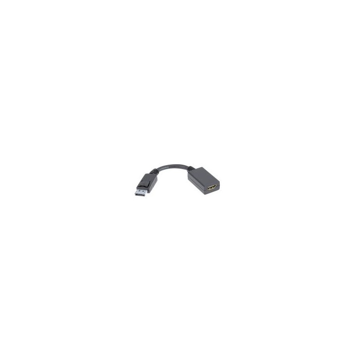 Nanocable DP/M a HDMI/H 15cm Negro (10.16.0502)