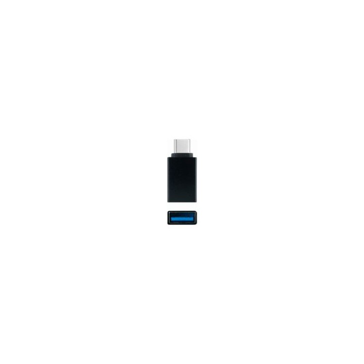 Adaptador Nanocable USB-C/M a USB-A/H Negro(10.02.0010)