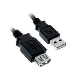 Nanocable USB-A/M a USB-A/H 1.8m Negro (10.01.0203-BK)