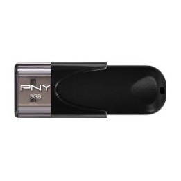 Pendrive PNY Attaché 8Gb USB-A 2.0 Negro (FD8GBATT4-EF)