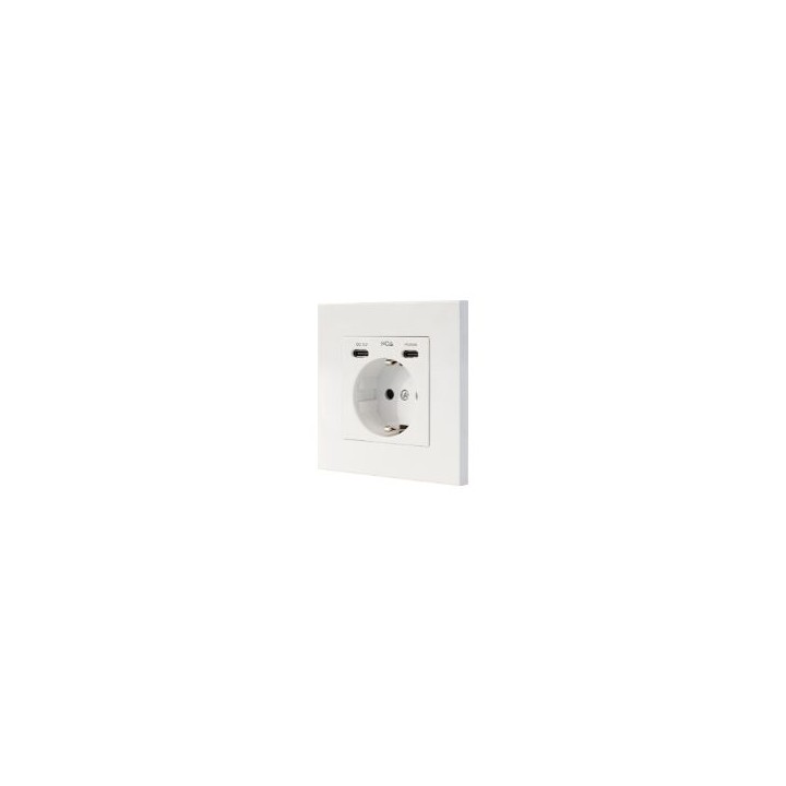 Enchufe de Pared Nanocable Schuko/2xUSB-C (10.35.0012)