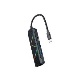 Hub Nanocable USB-C a USB-A USB-C HDMI RJ45(10.16.0501)