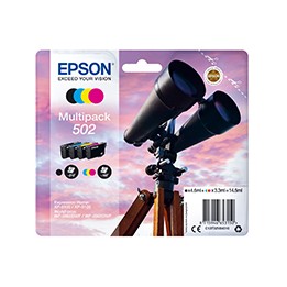 Tinta Epson 502 Pack Negro/Tricolor (C13T02V64010)