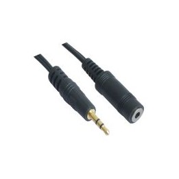 Nanocable Audio 3.5mm/M a 3.5mm/H 3m Negro (10.24.0203)