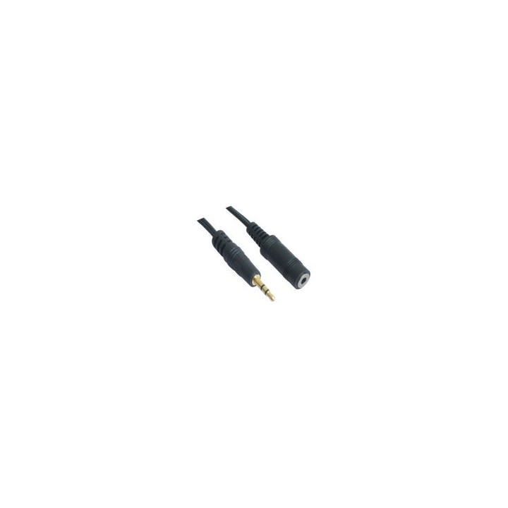 Nanocable Audio 3.5mm/M a 3.5mm/H 3m Negro (10.24.0203)