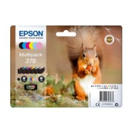 Tinta Epson 378 Pack Negro/5 Colores (C13T37884010)