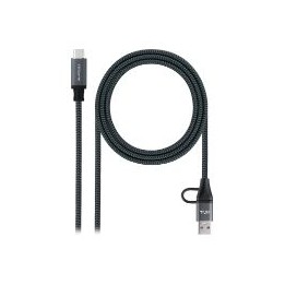 Nanocable USB-C a USB-A+USB-C/M 3m (10.01.4113-COMB)