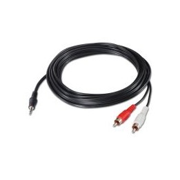 Nanocable Audio 3.5mm/M a 2xRCA/M 5m Negro (10.24.0305)