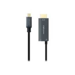 Nanocable USB-C a HDMI+USB-C 1.8m Negro (10.15.5182)
