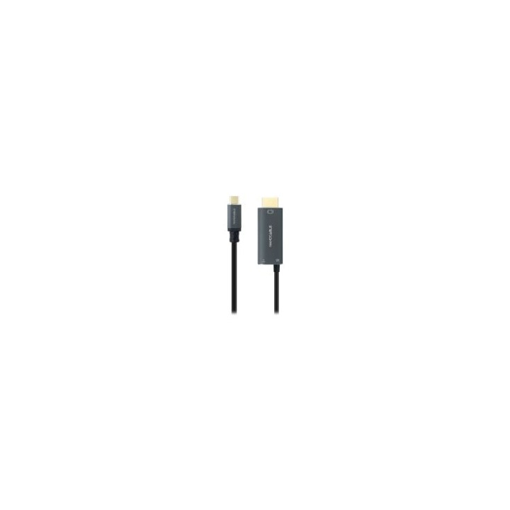 Nanocable USB-C a HDMI+USB-C 1.8m Negro (10.15.5182)