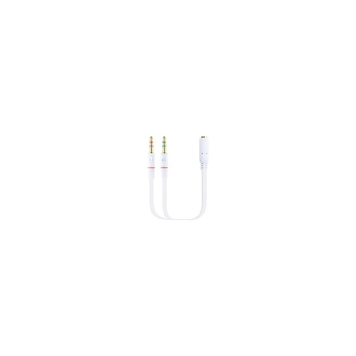 Adaptador Nanocable 3.5mm/H a 2x3.5mm/M (10.24.1203)