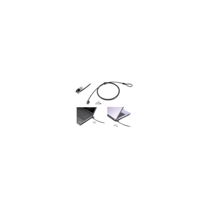 Cable de seguiridad lenovo antirrobo con llave negro 57Y4303