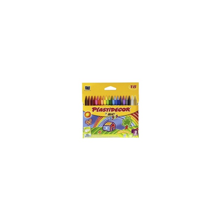 BIC PLASTIDECOR CERAS PLASTICAS ESTUCHE 18 UNIDADES SURTIDAS BIC875771