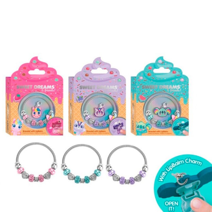 Pulsera con balsamo labial Sweet Dreams & Friends surtido