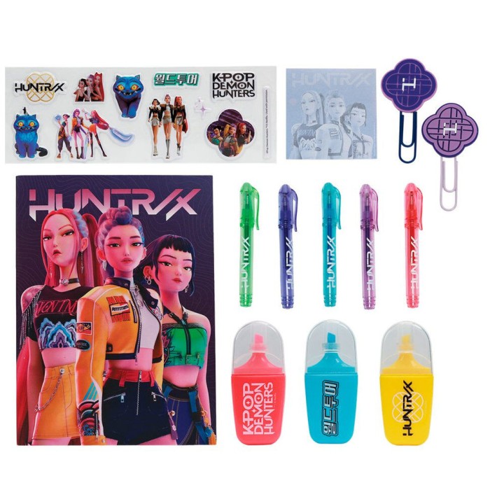 Set papeleria K-Pop Demon Hunters