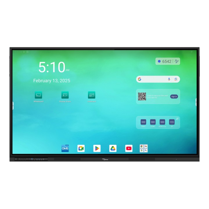 Optoma 3753RK pizarra blanca interactiva 190,5 cm (75") 3840 x 2160 Pixeles Pantalla táctil Negro