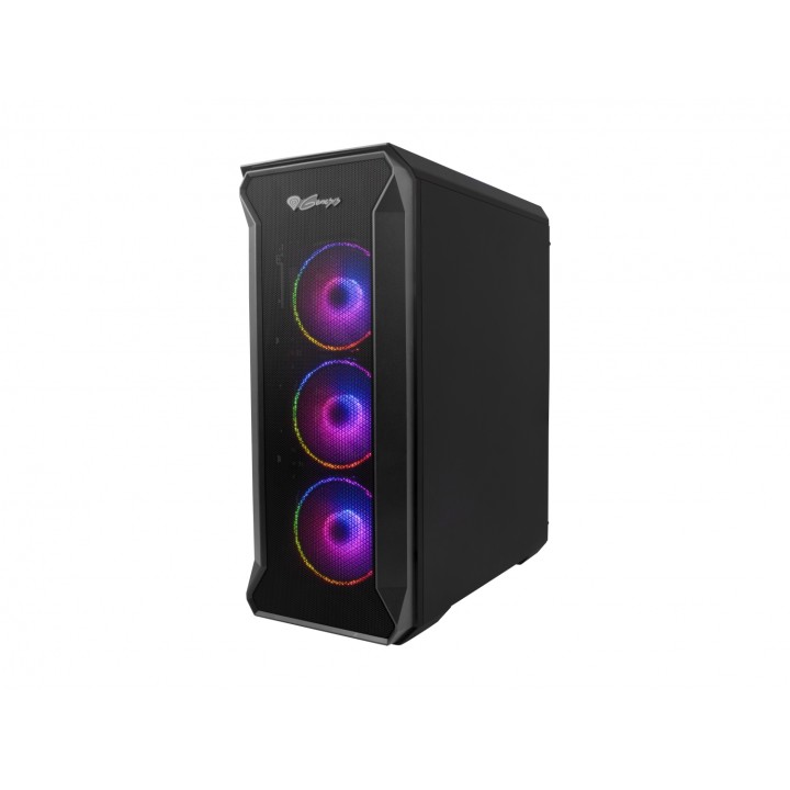 GENESIS Irid 505 ARGB Midi Tower Negro, Transparente