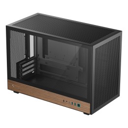 DeepCool CH260 WOOD Micro Torre Negro, Madera