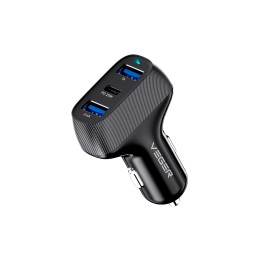 Veger Cargador Mechero Coche 2x USB-A 1 x USB-C Carga Rapida 20W