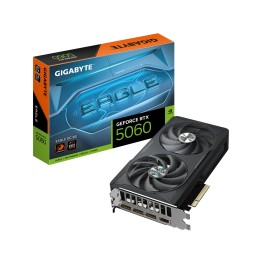 GIGABYTE GeForce RTX 5060 EAGLE OC 8G Tarjeta Gráfica - 8GB GDDR7, 128bit, PCI-E 5.0, 2550 MHz Frecuencia del núcleo, 3 x