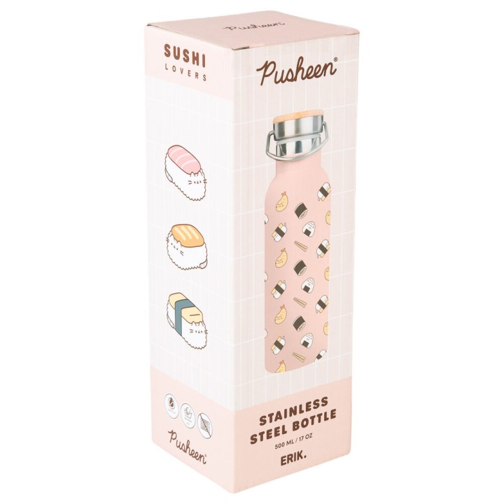 Botella metalica Sushi Roll Pusheen