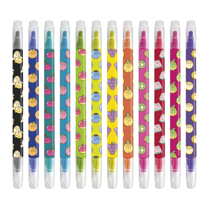 Set 12 rotuladores borrables Fruits Pusheen