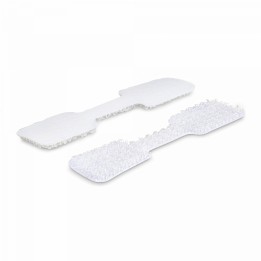 StarTech.com Paquete de 100 - Etiquetas Blancas de 9cm para Cables - de Gancho a Gancho - de Gestión de Cables - Para