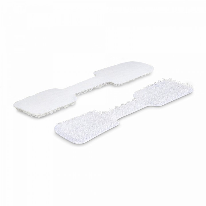 StarTech.com Paquete de 100 - Etiquetas Blancas de 9cm para Cables - de Gancho a Gancho - de Gestión de Cables - Para