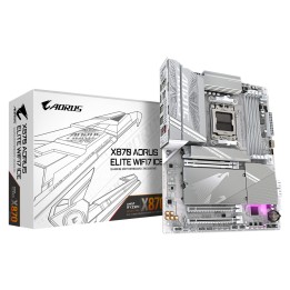 GIGABYTE X870 AORUS ELITE WIFI7 ICE Placa Base - Compatible con CPUs AMD Ryzen 9000, 16+2+2 fases VRM digital, hasta 8000MHz