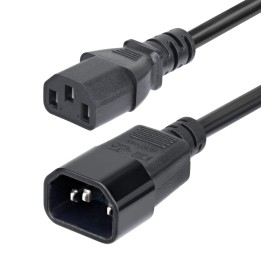 StarTech.com Cable de Extensión de Alimentación C14 a C13 4,5m - Cable de Alimentación C14 a C13 para PDU - Cable Alargador de