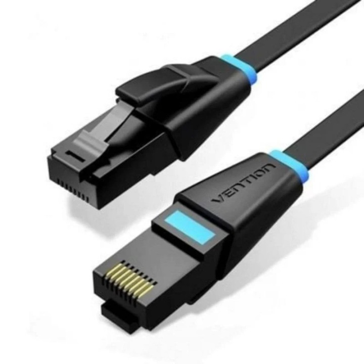 CABLE DE RED CAT.6 UTP 0.5M VENTION PLANO BLACK