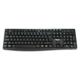 Equip 245210 teclado Oficina USB QWERTZ Alemán Negro