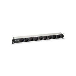 Equip 333292 unidad de distribución de energía (PDU) 9 salidas AC 1U Negro, Plata