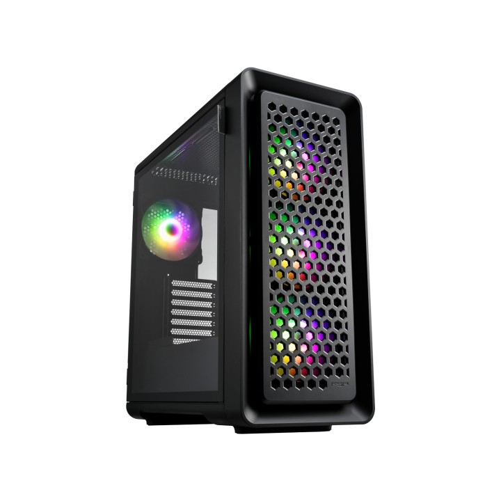 FSP CUT593A Carcasa Full Tower mITX, mATX, ATX, E-ATX Negro ARGB