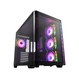 FSP M580-BA Carcasa Midi Tower mITX, mATX Negro ARGB
