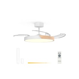 Grunkel SKYDUAL42 ventilador Blanco, Madera