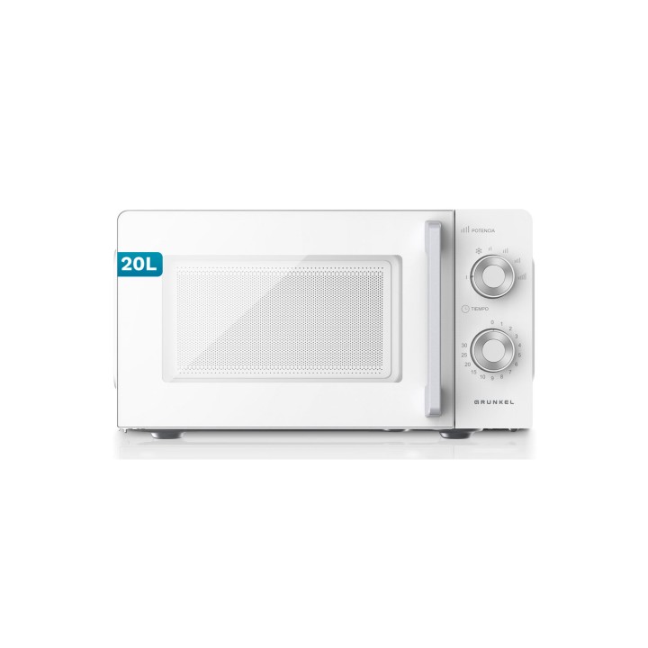 Grunkel MW-20MG microondas Blanco Solo microondas Encimera 20 L 700 W