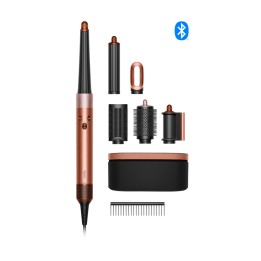 Dyson Airwrap ID Straight + Wavy Herramienta de peinado con múltiples accesorios Caliente Negro, Oro rosa