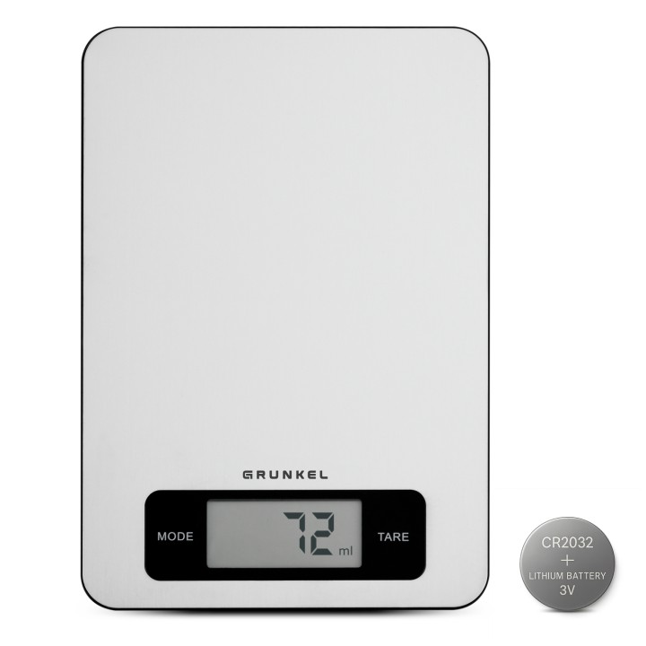 Grunkel BC-COOKXT báscula de cocina Acero inoxidable Encimera Rectángulo Báscula electrónica de cocina