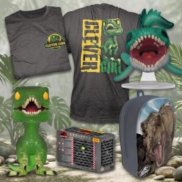 Pack oferta Funko 2 POPs + camiseta M + mochila Jurassic World