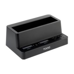 Docking TooQ SSD/HD USB-C PCIe SATA Negro (TQDS-502B)