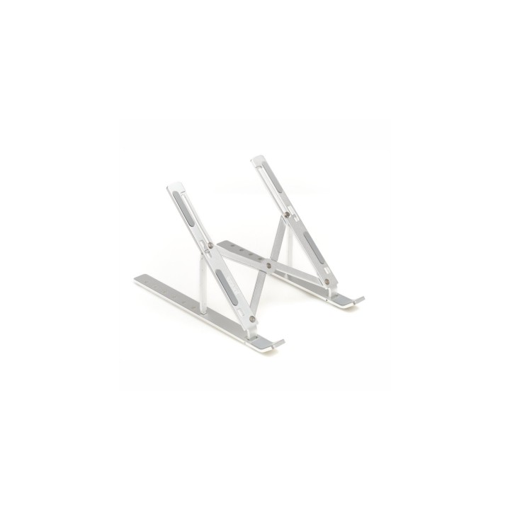 iggual Soporte portátil plegable aluminio plata 17